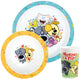 Lobbes bambolino toys kinderservies woezel pip melamine eetset - kleurrijk en duurzaam.