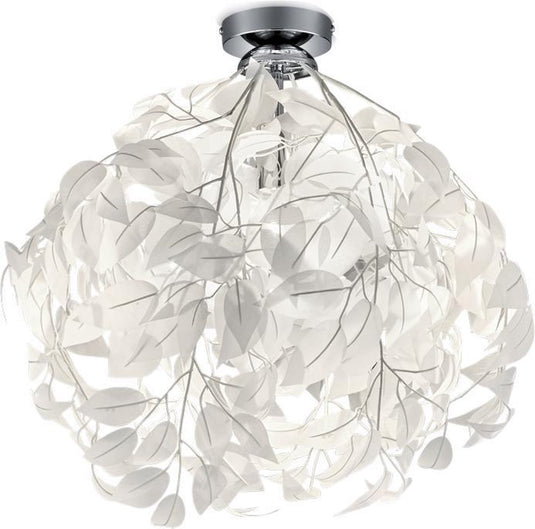 Rl live your light reality leavy - plafondlamp - chroom - excl. 1x e27 8,5 w - osram lichtbron - verlichting omhoog en omlaag - niet dimbaar