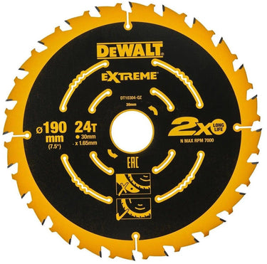 Dewalt accessoires dewalt elite serie - cirkelzaagblad - 190x30mm - 24 tanden - anti-kickback