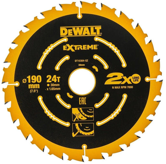 Dewalt accessoires dewalt elite serie - cirkelzaagblad - 190x30mm - 24 tanden - anti-kickback