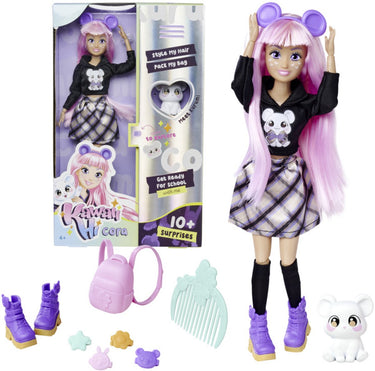 Simba - modepop kawai hi cora 26cm - met accessoires en dier inbegrepen