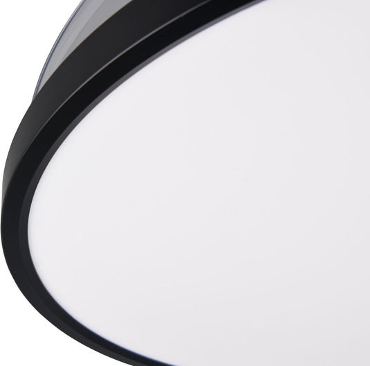 Rl live your light reality kasfjord - ventilator - zwart mat - incl. 1x smd 30 - licht apart schakelbaar - afstandsbediening - geintegreerde dimmer - traploos instelbare lichtkleur - plafondbevestiging - timer - zomer- en wintermodus - 6 snelheidsniveaus
