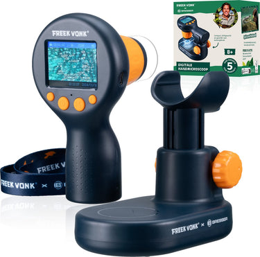 Freek vonk x bresser handmicroscoop - digitaal scherm - tot 600x vergroten - incl. standaard en accessoireset