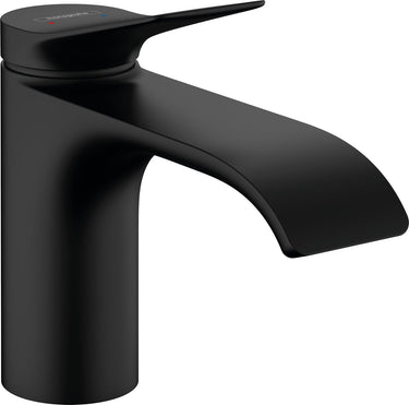Hansgrohe vivenis ééngreeps wastafelmengkraan 80 ééngreeps wastafelmengkraan 80 zonder afvoer mat zwart