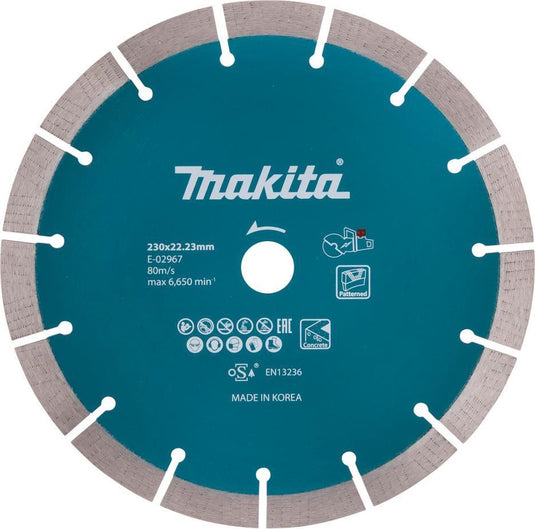 Makita diamantschijf 230x22,23x2,4mm segment
