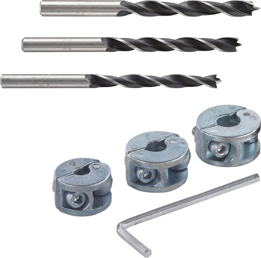 Wolfcraft - starter set voor boren met dieptebegrenzing - 8639000