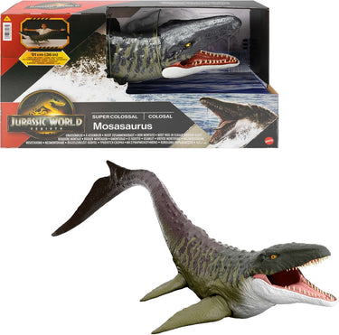 Jurassic world superkolossale mosasaurus - actiefiguur speelgoed - 4+ jaar