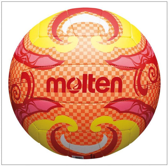 Molten beachvolleybal - oranje roze geel rood