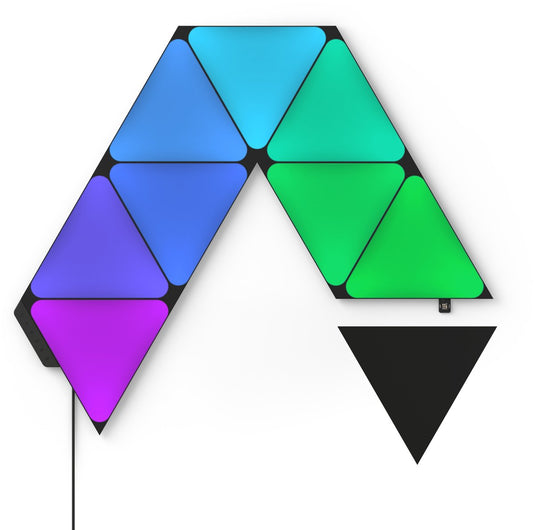 Nanoleaf shapes limited edition ultra black triangles starter kit (9 panels)
