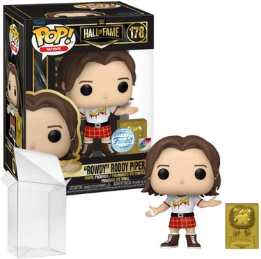 Funko pop! wwe: “rowdy” roddy piper (hall of fame) #178 special edition exclusive