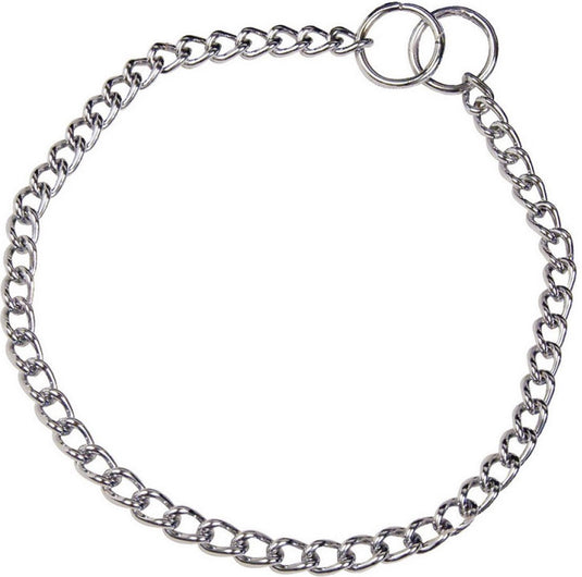 Hs sprenger dog collar silver 2,5 mm links twisted (50 cm)