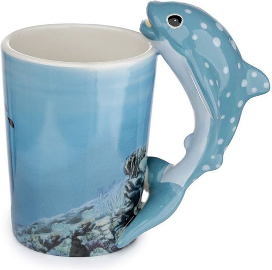 Puckator walvis haai handvat keramiek mok 400ml