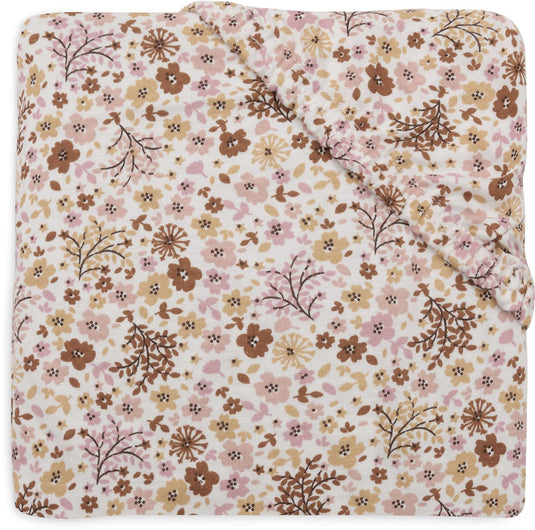 Jollein hoeslaken wieg - 40 50x80 90cm - jersey - flower fairies