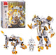 Sluban exosuit robot tiger white bouwspeelgoed 2in1 actiefiguur tijger - constructiespeelgoed - bouwset met 254 bouwstenen - m38-b1276 - vanaf 6 jaar