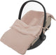 Jollein voetenzak voor autostoel kinderwagen - basic knit - katoen - 42x82cm - wild rose
