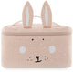 Trixie lunchtas - mrs. rabbit - koeltas voor kinderen - met naamlabel - thermische tas voor lunch - roze - konijn