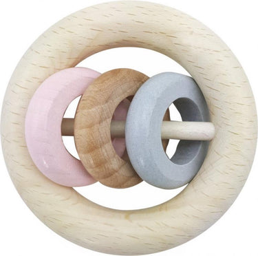 Hess rammelaar met 3 ringen (naturel roze)