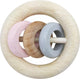 Hess rammelaar met 3 ringen (naturel roze)