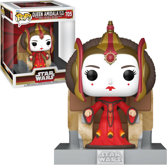Funko pop! star wars deluxe episode 1 - the phamtom menace 25th anniversary - queen amidala on throne