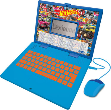 Lexibook hot wheels tweetalige educatieve laptop – 124 activiteiten in het engels en frans