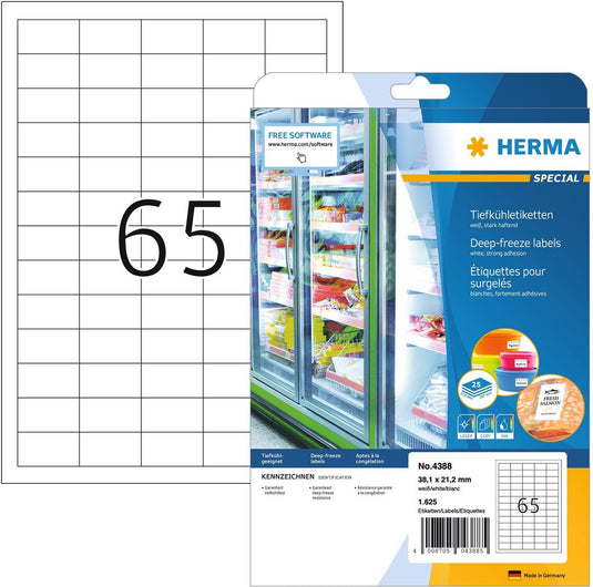 Herma vriezeretiketten 4388 wit