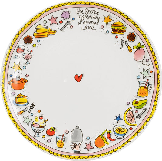 Blond amsterdam , even bijkletsen: dinerbord 26 cm roze