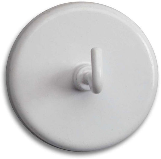 Maul magneet rond 5 stuks 12 kg staal metaal ferriet met haken 3.6 x 4.7 x 4.7 cm wit