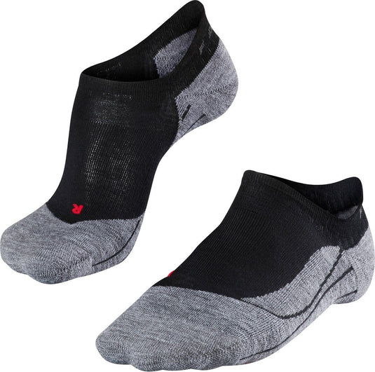 Falke tk5 invisible anti-blaar dun wol functioneel materiaal wandelsokken dames zwart - maat 35-36