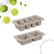 The original foodcube – babyvoedingbewaarbakje – meal prep bakje – diepvriesbakje – vershoudbakje – 100% siliconen vriezer tray met deksel – bpa vrij – geschikt voor vriezer, magnetron, oven vaatwasser – set van 2 - 4 x 250ml en 2 x 500ml - sand