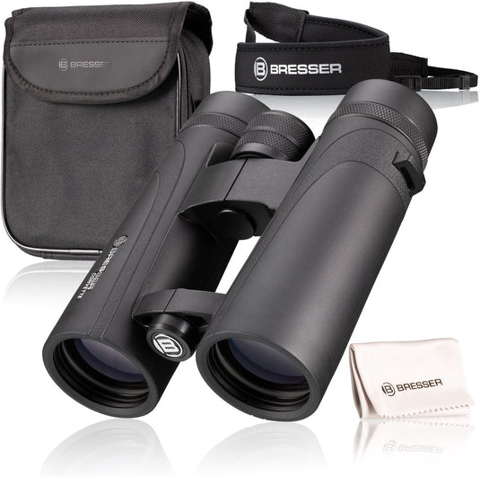 Bresser corvette 8x42 verrekijker – waterdicht, bak-4 prisma's, fmc coating – ideaal voor vogels kijken, wandelen riezen