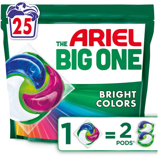 Ariel 3in1 wasmiddel pods the big one - kleur - 25 wasbeurten