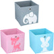 Alpina opbergbox kinderkamer – 3 stuks – opvouwbare organizer - 28 x 28 x 28 cm – opbergmanden