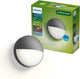 Philips led philips capricorn wandlamp - buitenverlichting - weerbestendig: ip44 - warmwit licht: 2700k - antraciet