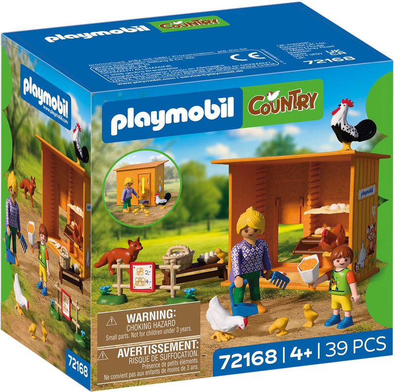 Load image into Gallery viewer, Playmobil country kippenhok boerderij speelset met dieren 72168.
