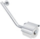 Tiger boston - comfort safety - handgreep - wandbeugel met wc rolhouder met klep - links - rvs gepolijst