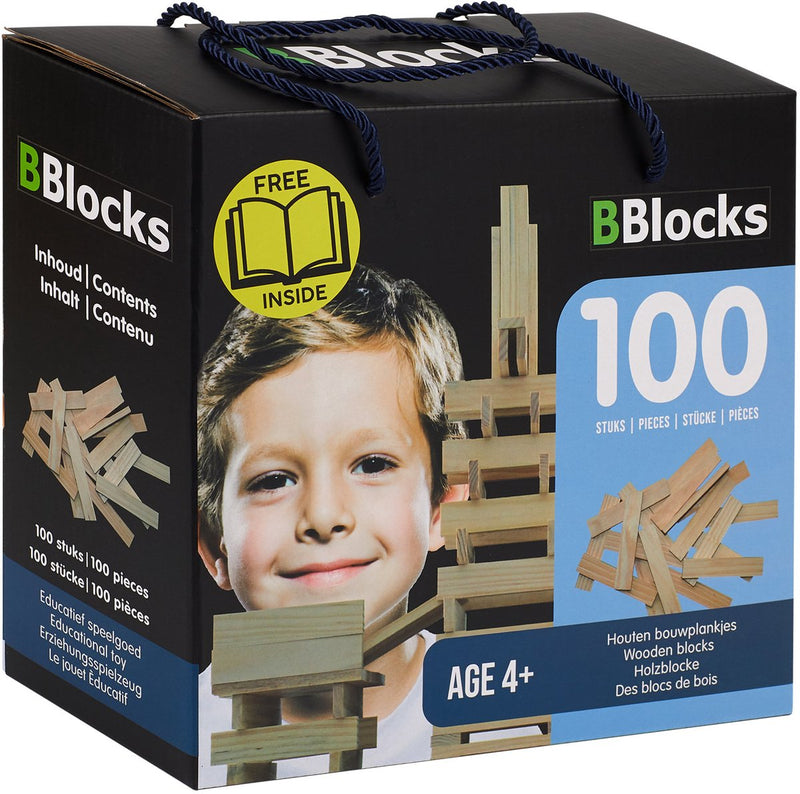 Load image into Gallery viewer, Bblocks bouwplankjes blank, 100 stuks
