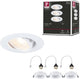 Paulmann inbouwlamp set van 3 zwenkbaar rond 90 mm 30° gu10 max. 3x10w 230v dimbaar wit