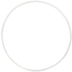 Creotime metalen draadring wit - 10cm