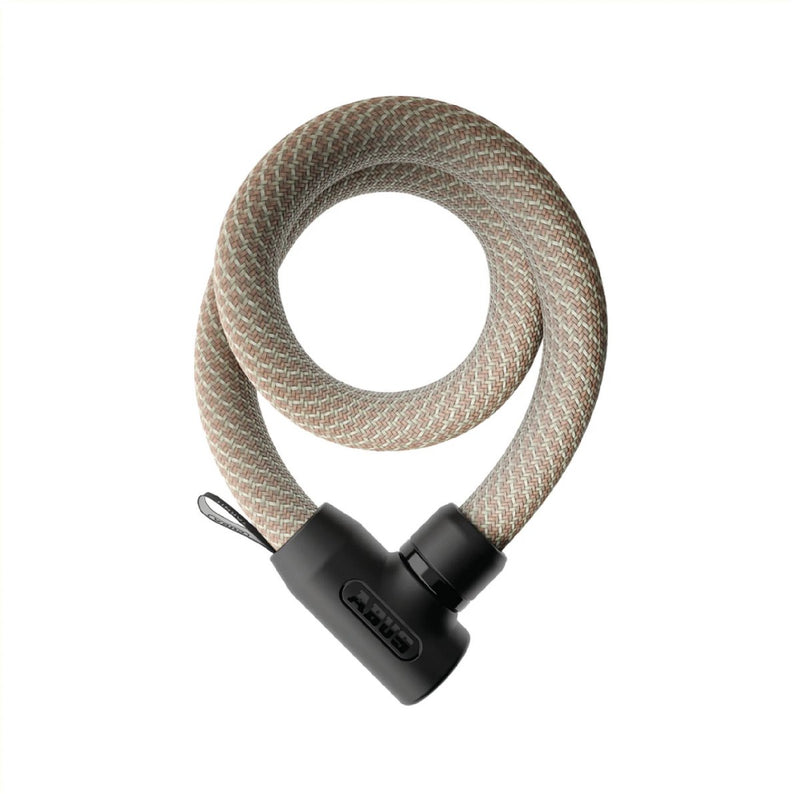Load image into Gallery viewer, Abus fietsslot textiel-kettingslot - yarnit™ 4004k - security level 7 - beige - 110 cm - geschikt voor elektrische fietsen en stadsfietsen - lichtgewicht - slechts 0,88 kg
