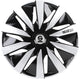 wieldoppen Lazio 15 inch ABS zwart zilver set van 4