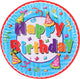 Eddy toys verjaardag bord happy birthday 18cm - 1 stuks