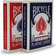 Bicycle 2 stuks - rood + blauw - rider back playing cards set