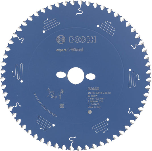 Bosch cirkelzaagblad expert for wood 210x30x2.8 1.8x30 t