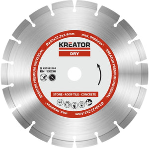 Kreator krt082104 diamantschijven set – ø230mm – universeel