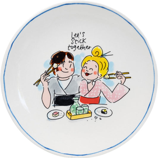 Blond amsterdam , sushi: bord 18 cm stick together