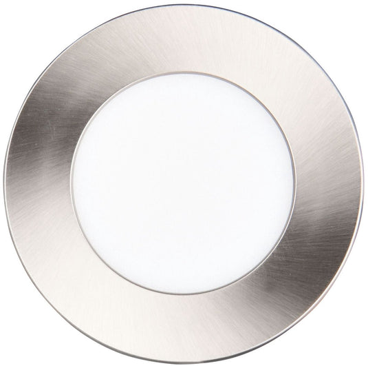 Trio himal - inbouwspot - nikkel mat - incl. 1x smd 3,5 w - plafondbevestiging - helderheid instelbaar - dip - schakelaar