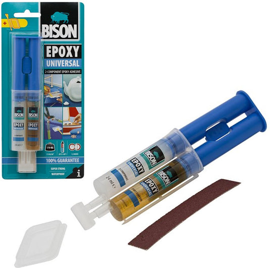Bison universele epoxylijm - 2 componenten - 24ml