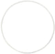 Creativ company metalen draadring wit - 10cm