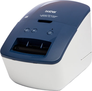Brother label printer ql600bxx1 300 dpi 71 mm s usb 2.0 blue white black blue white