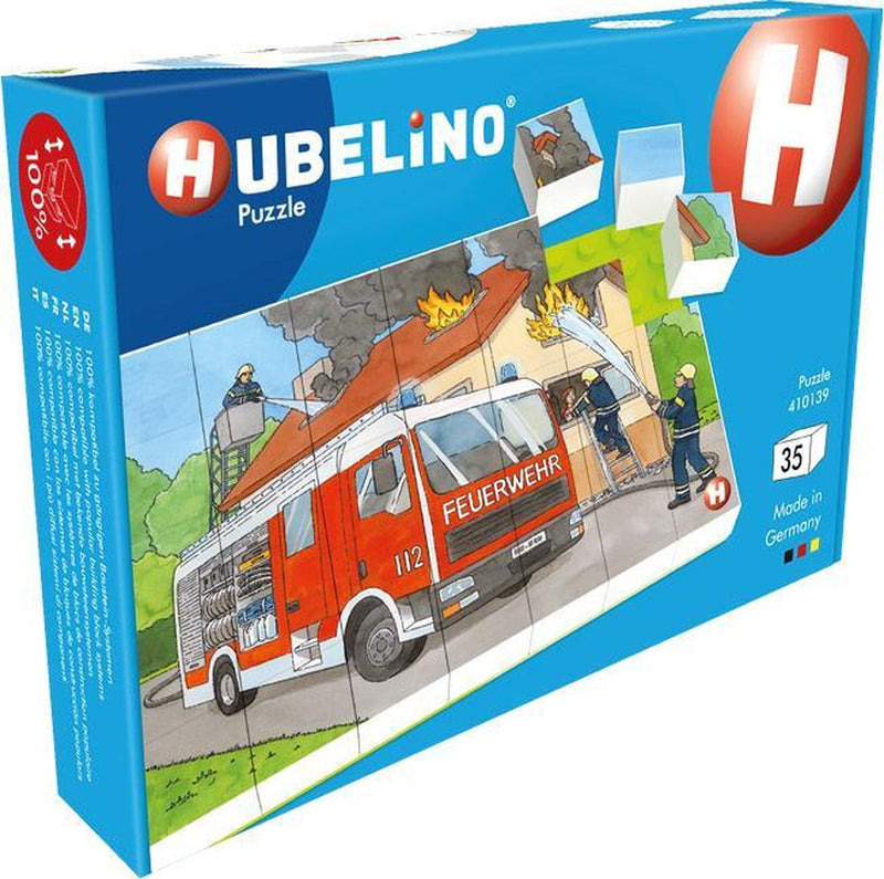 Load image into Gallery viewer, Hubelino blokpuzzel brandweer - 35st.
